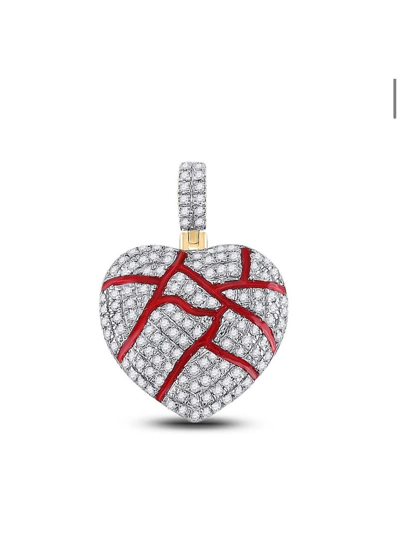 أيه كيه جويلز قلادة من الفضة عيار 925 مطلية بالروديوم والزركون والذهب الأصفر - Image 2